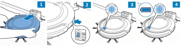 Ricarica sulla docking station