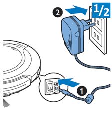 Charge par branchement direct sur le secteur