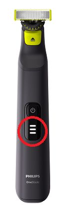 Philips OneBlade with 3 bar charging indicator