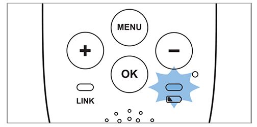 témoin de batterie de l'écoute-bébé Philips Avent DECT