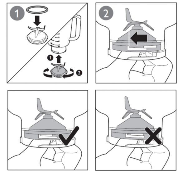 Attaching blade unit