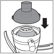 Assembling the lid of Philips Juicer