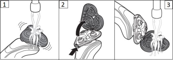 Instrucciones de limpieza para afeitadoras Philips de la serie S5000