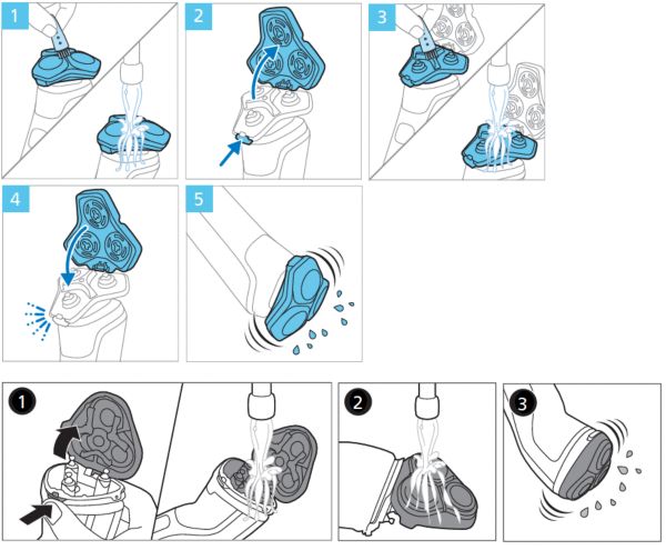 Cleaning a Philips shaver after every shave