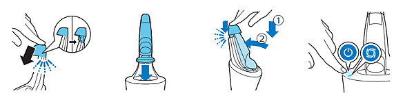 Rengjøring av Philips-barbermaskinen med et Philips SmartClean-system