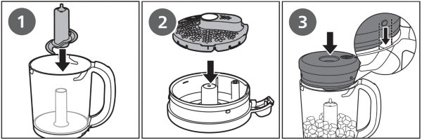 Baby Food Maker assembly steps