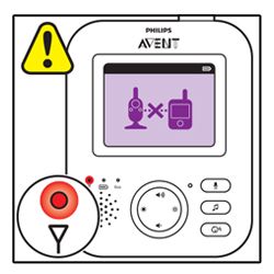 Philips Avent Baby monitor connection is lost