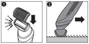 Tête de tondeuse de l'épilateur Philips