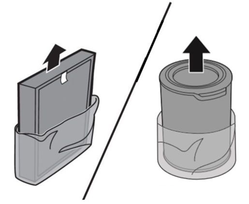 Filterverpackung entfernen