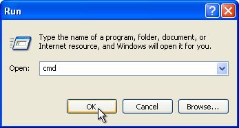 Launch Command prompt in Windows OS