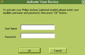 Activate your GoGear player