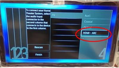 Hdmi arc 2025 philips tv