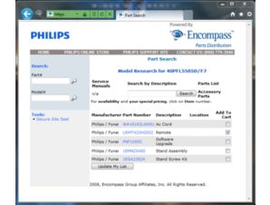 Where can I buy parts and accessories such as remotes, TV stands, etc