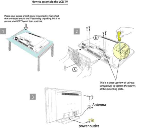 How to assemble/connect my Philips TV stand? Philips