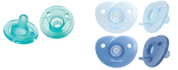 Philips Avent - Chupetes Soothie azules 0-6 meses, Set De Biberones