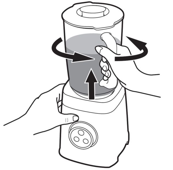 Unlocking the jar from the base in your Philips blender