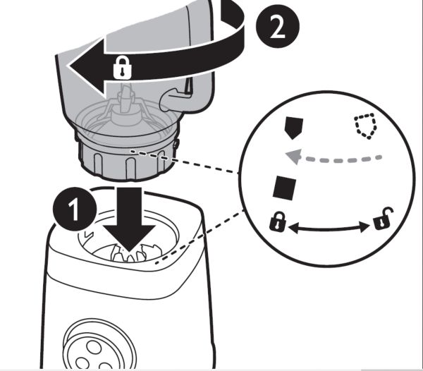 How to assemble your Philips blender