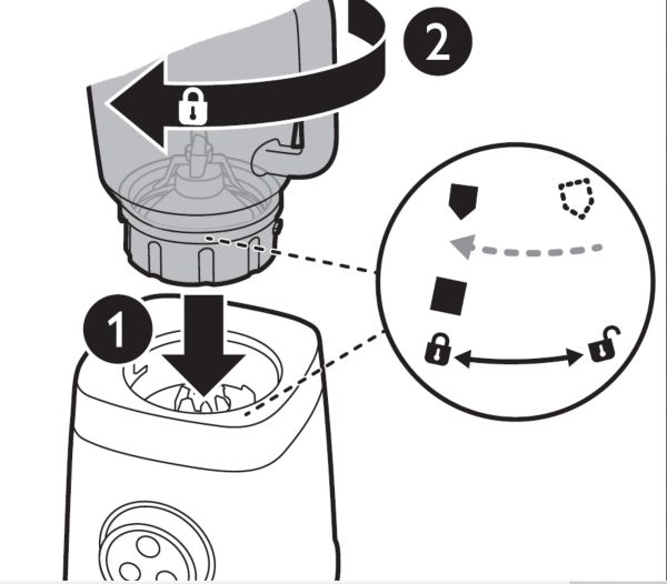 Sådan samler du din Philips-blender