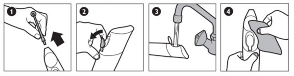 Cleaning Sonicare AirFloss handle and nozzle