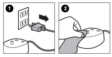 Reinigen des Ladegeräts des Sonicare AirFloss