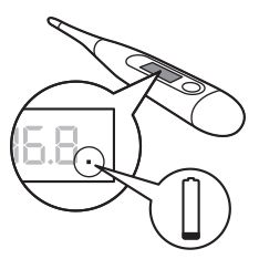 Avent Thermometer battery indicator