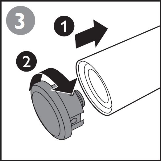 Close battery compartment of Philips touch-up pen trimmer