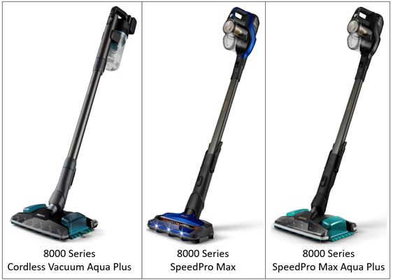 8000. sērijas bezvadu putekļsūcēji