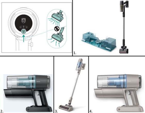 Configurations d'aspirateurs séries 2000 et 3000 sans fil