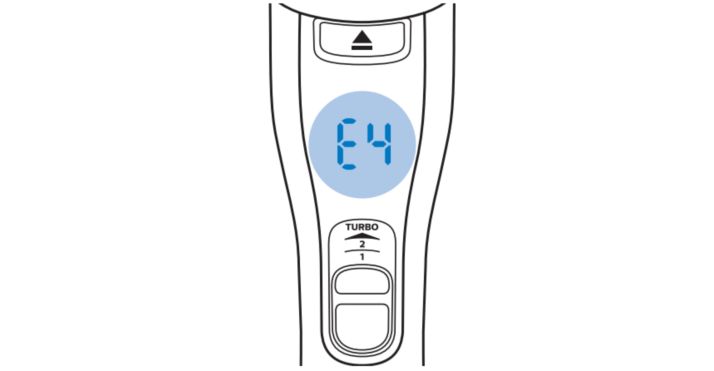 Philips SpeedPro Max vacuum E4 error code