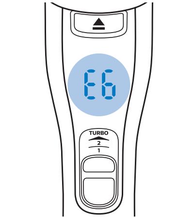 Philips SpeedPro Max-stofzuiger, foutcode E6