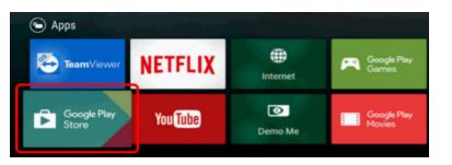 How do I install apps on a Google TV or Android TV