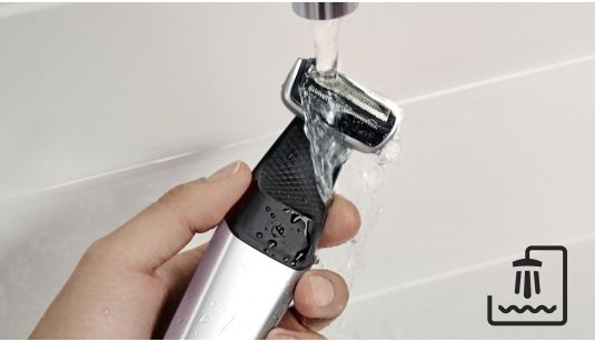 La afeitadora corporal Philips se puede utilizar bajo el agua