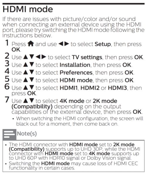 Philips discount tv hdmi