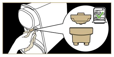 Instructions pour nettoyer la buse de distribution