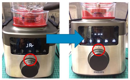 The rotary knob of Philips High Speed Blender