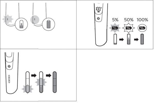 Стайлер Philips, индикаторы зарядки