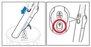 Cómo abro la cubeta para el polvo de mi aspiradora sin cable Philips?