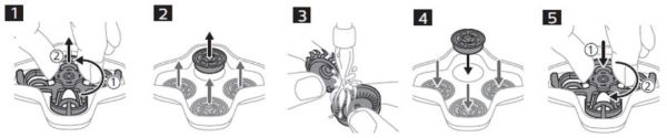 Deep cleaning shaver blades