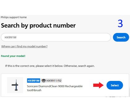 Search by product number