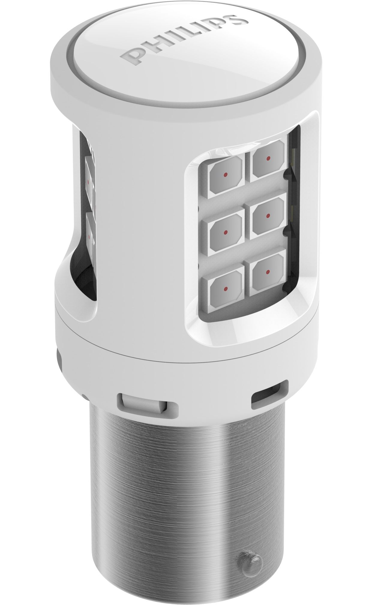 ブレーキ時にすばやい点灯反応で、応答性に優れた LED ストップランプ