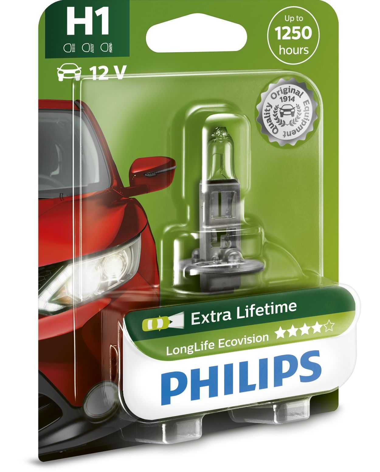 LongLife EcoVision Lampe pour éclairage avant 12258LLECOB1 | Philips