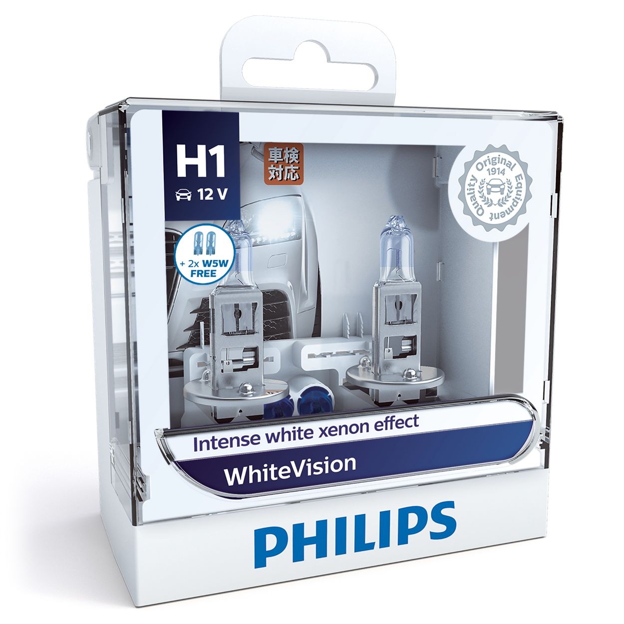 WhiteVision Headlight bulb 12258WHVSM Philips