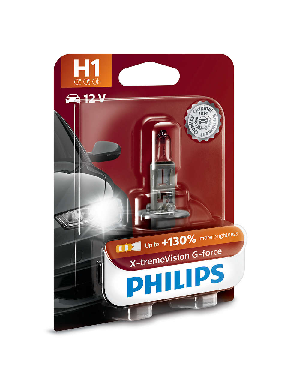 X tremeVision G force Lampe pour éclairage avant 12258XVGB1 1 ampoule Philips H1 X treme Power Feu Vert