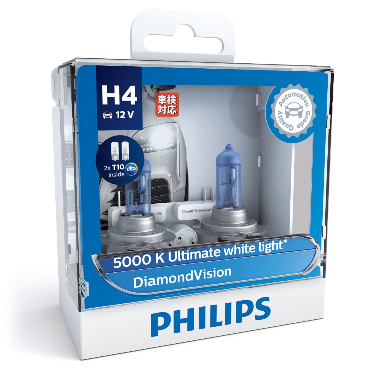 gambar bola lampu pijar DiamondVision bola  lampu  depan mobil 12342DVSL Philips