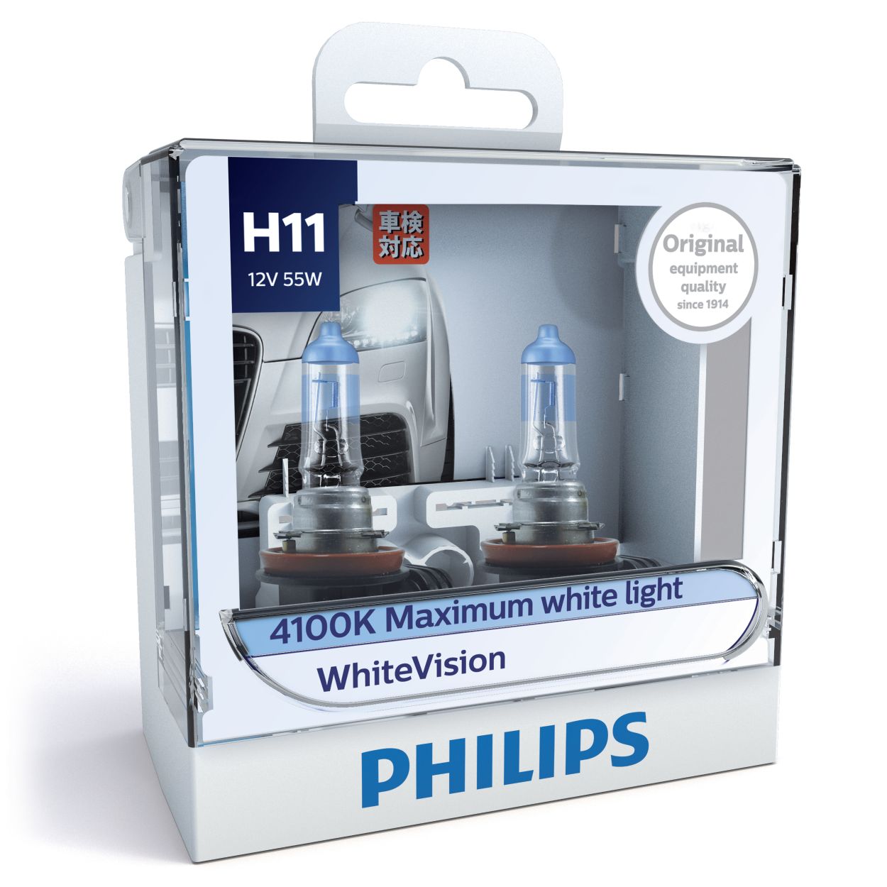WhiteVision Headlight bulb 12362WHVS2 Philips