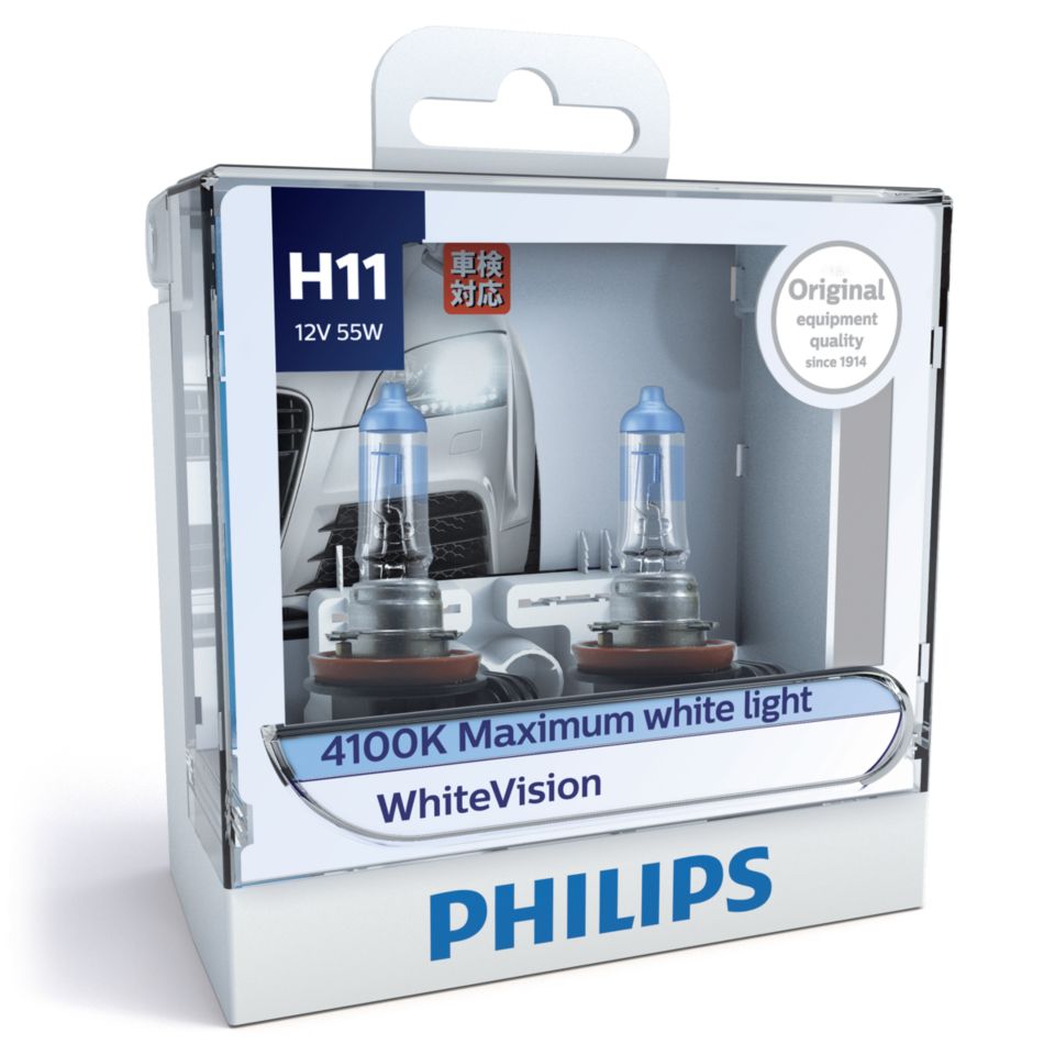 WhiteVision Headlights 12362WHVS2 Philips