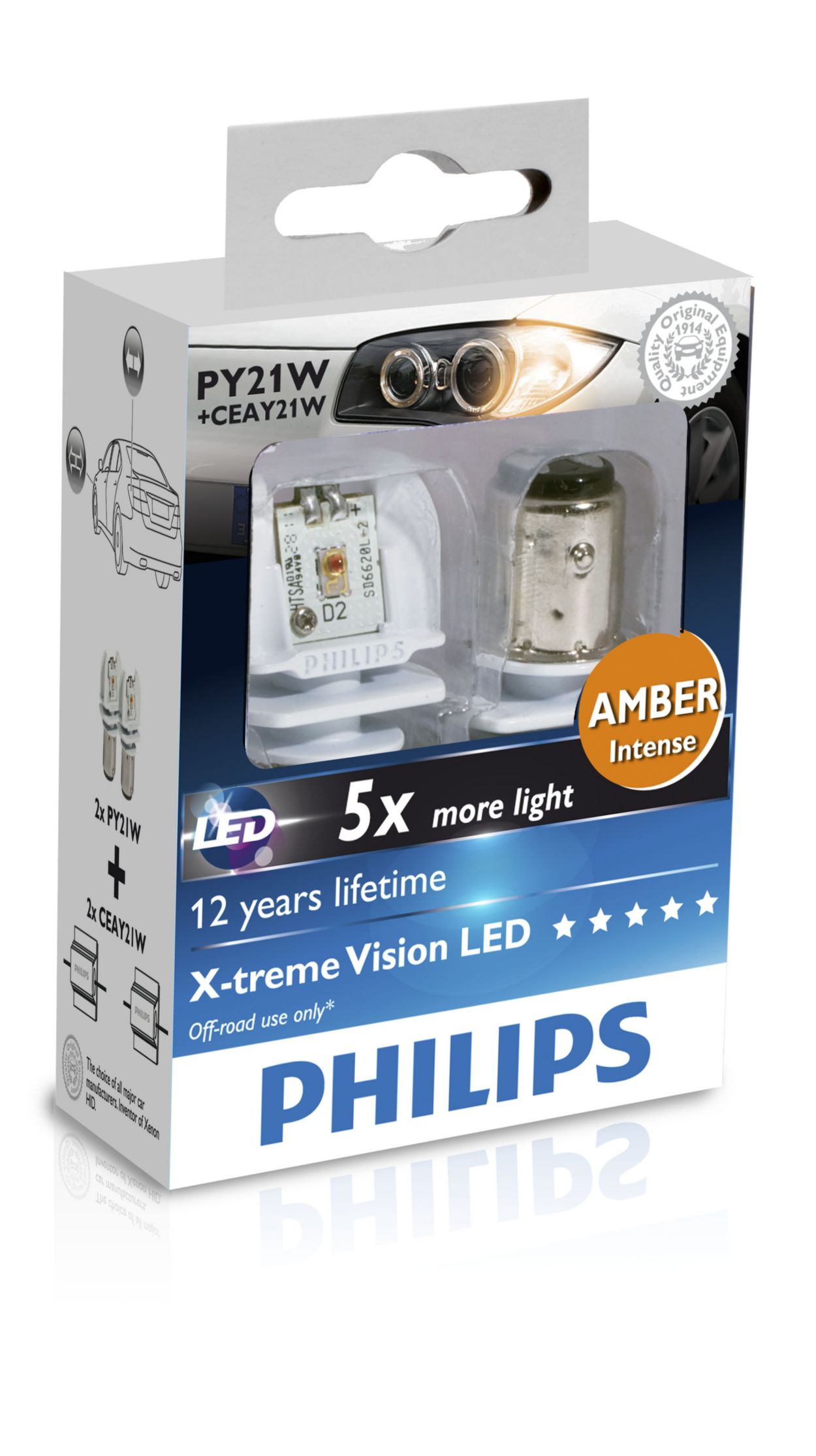 XtremeVision LED car signaling bulb 12764X2 Philips