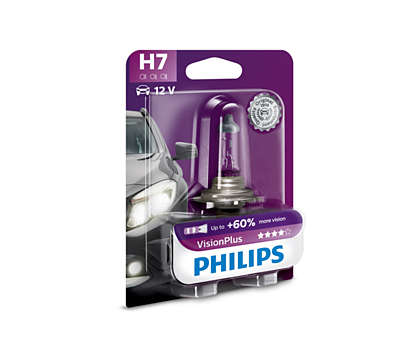 VisionPlus Lampe pour éclairage avant 12972VPB1 | Philips Ampoule pour voiture Philips VISIONPLUS 12972VPB1 H7 PX26d