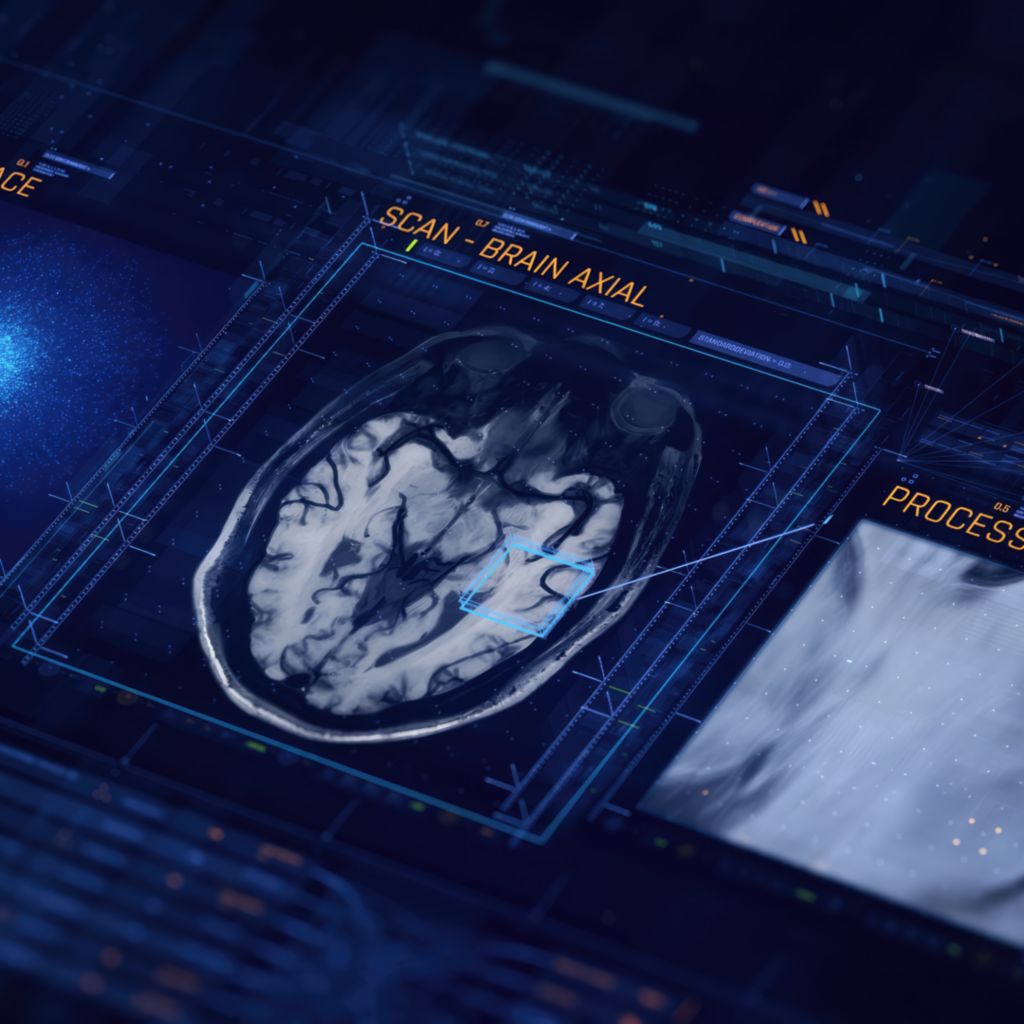 View of SmartSpeed in use during brain scan