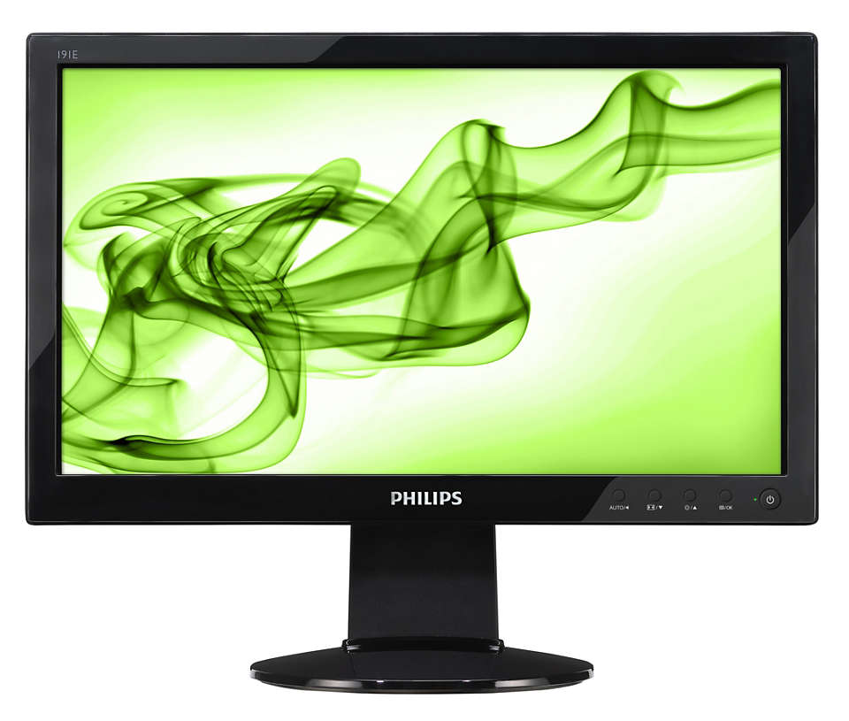 Native 16:9 HD monitor with glossy design